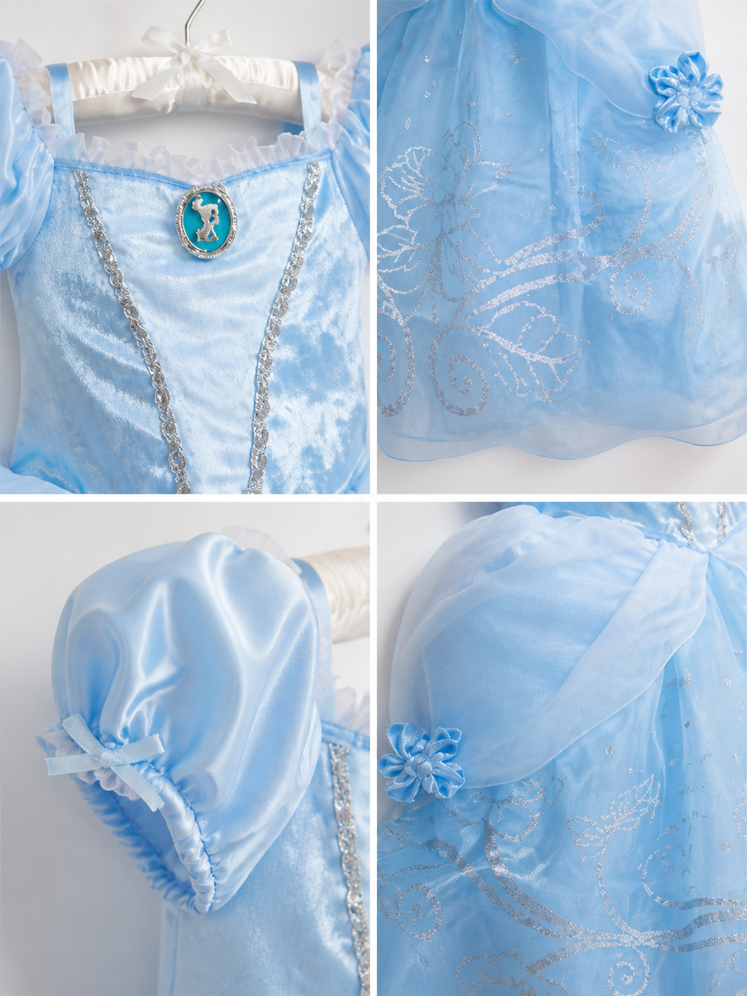 Princess Costume Dress for Halloween and Cosplay detail view