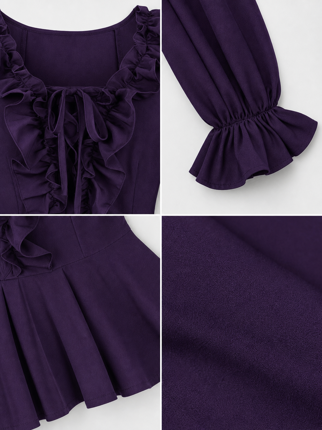 Renaissance-Style Blouse with Jabot and Lacing