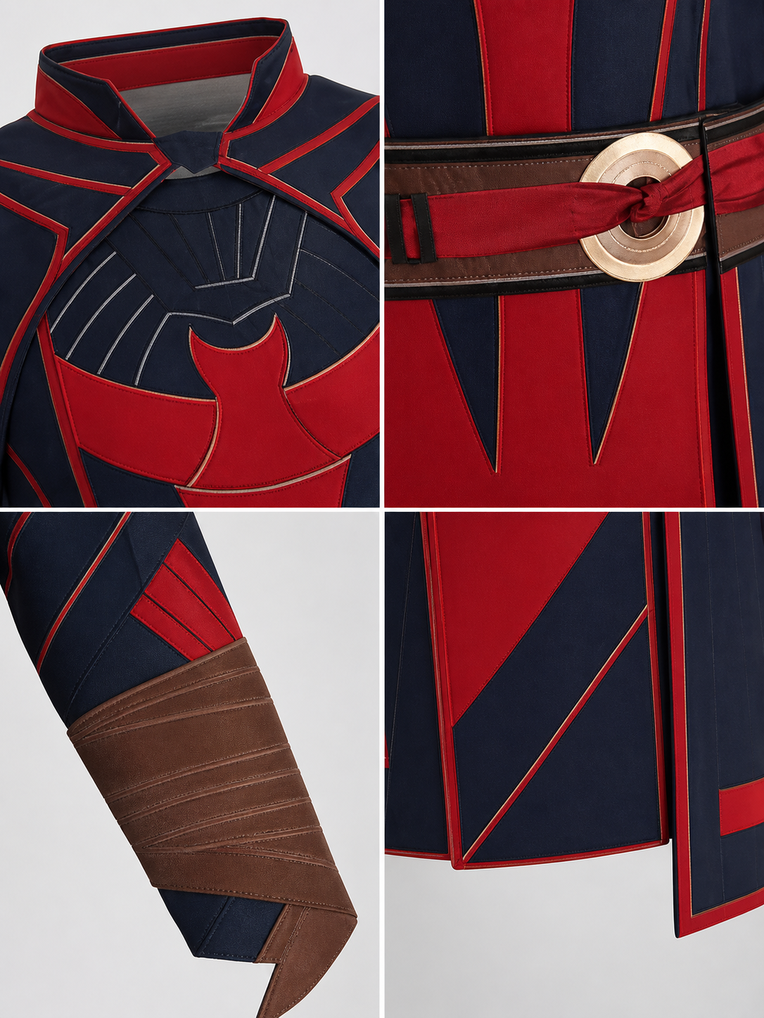 Marvel Scarlet Witch Cosplay Costume, Red and Blue