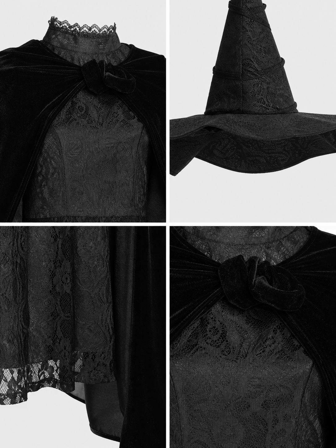 Elphaba Cosplay Costume: Dress, Cape, and Hat
