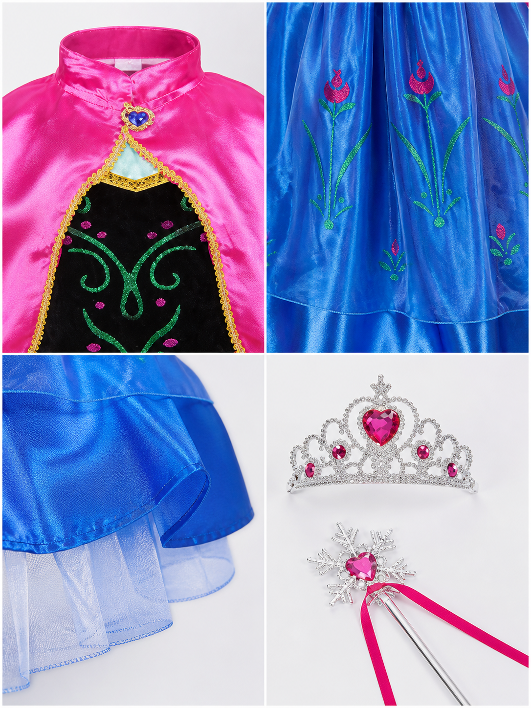 Princess Costume for Halloween and Cosplay detail view