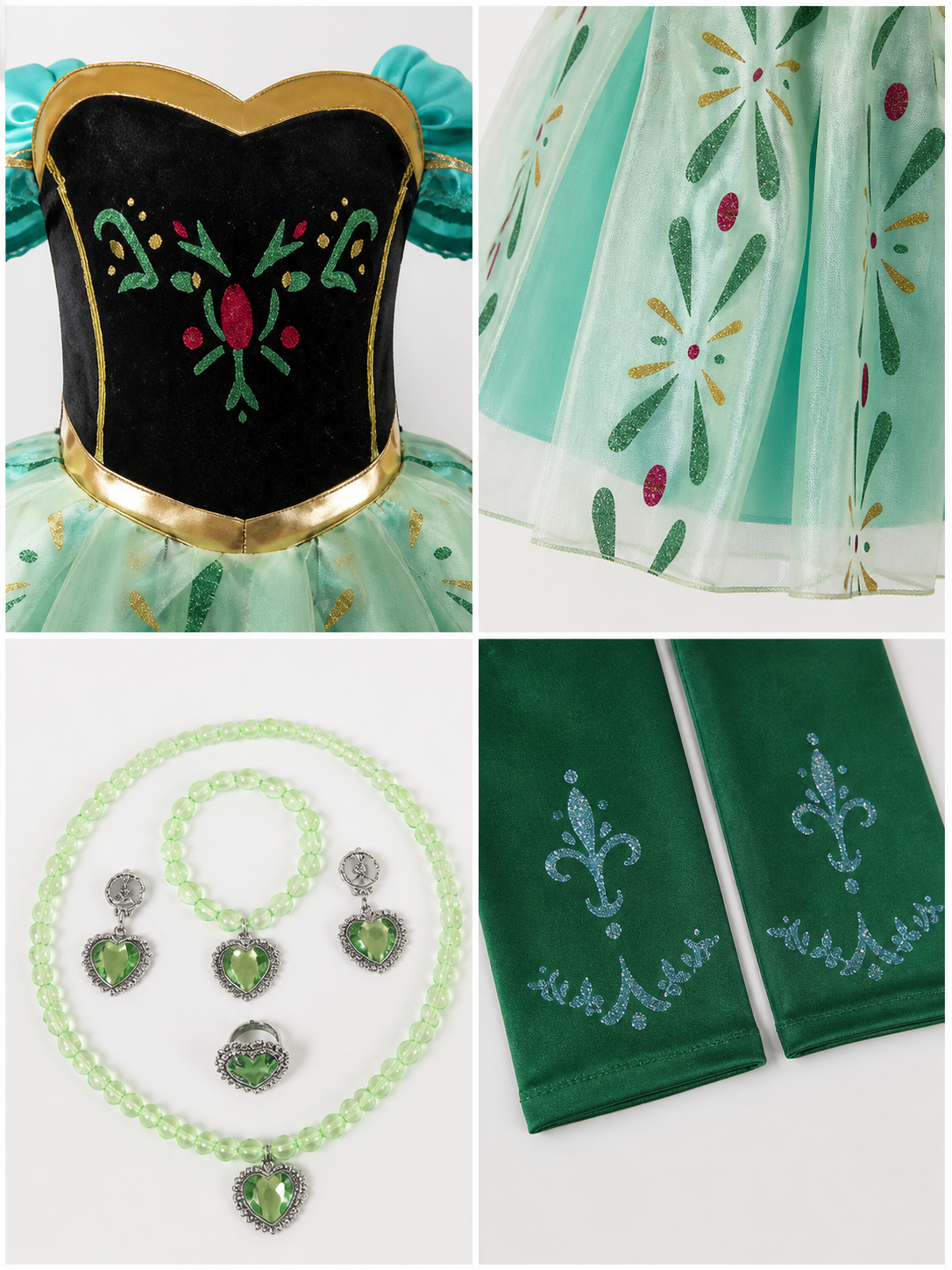 Princess Costume with Accessories for Halloween detail view