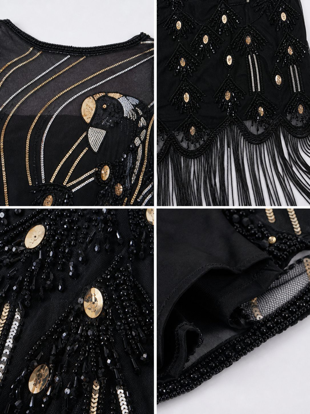 1920s-Style Fringed Dress for Parties