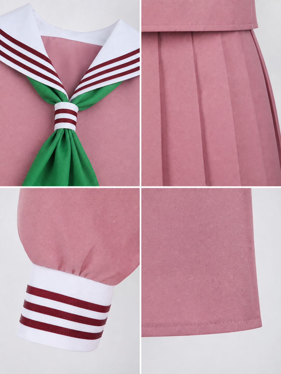 Cosplay Dress with Sailor Collar and Pleats