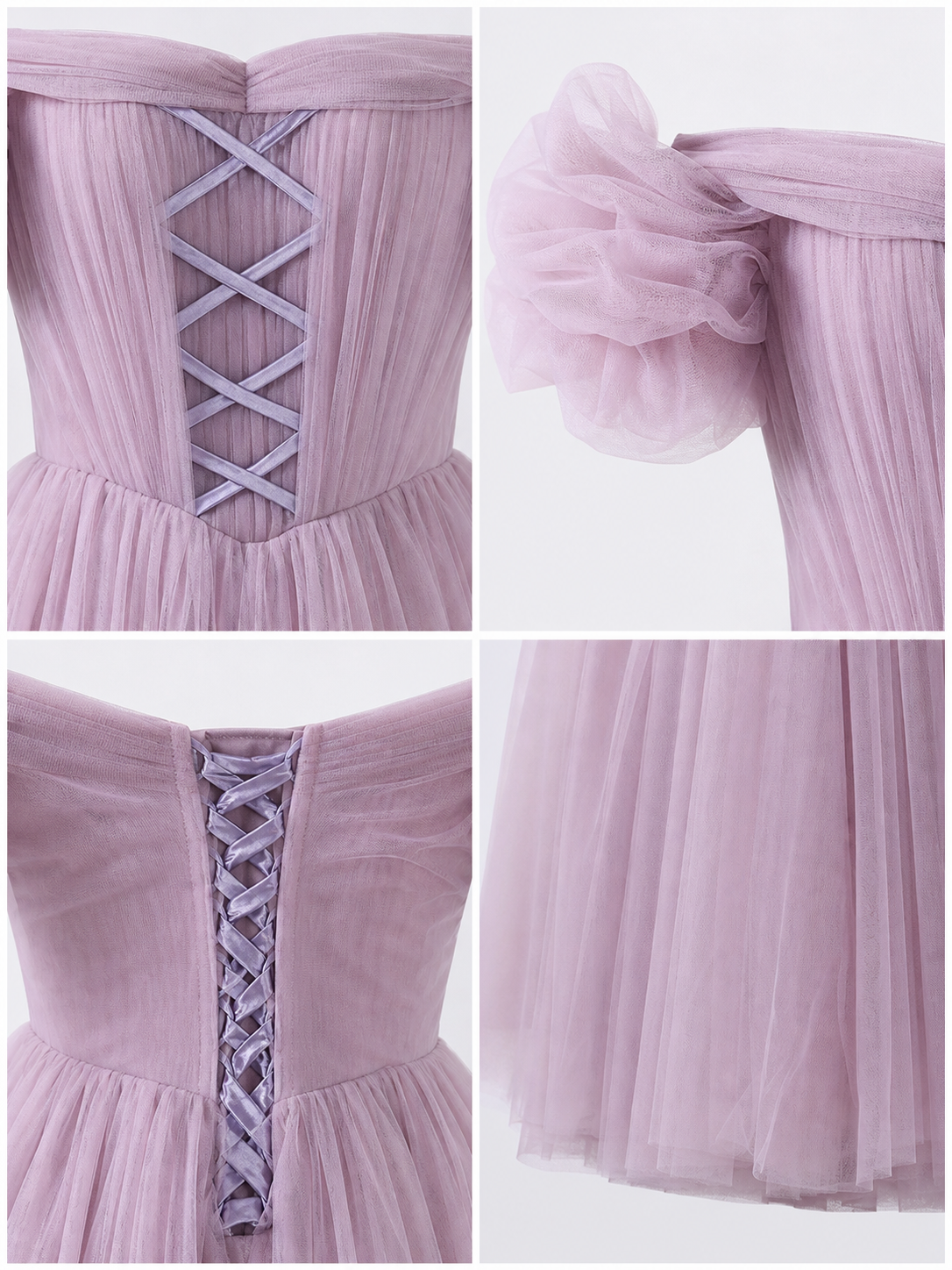 Floor-Length Princess Dress with Full Skirt and Lacing