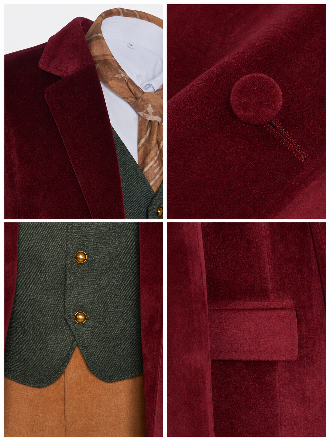 Bilbo Baggins Cosplay Costume, Five-Piece Set