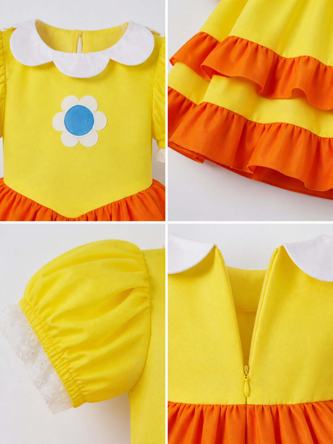 Orange Princess Carnival Costume for Halloween
