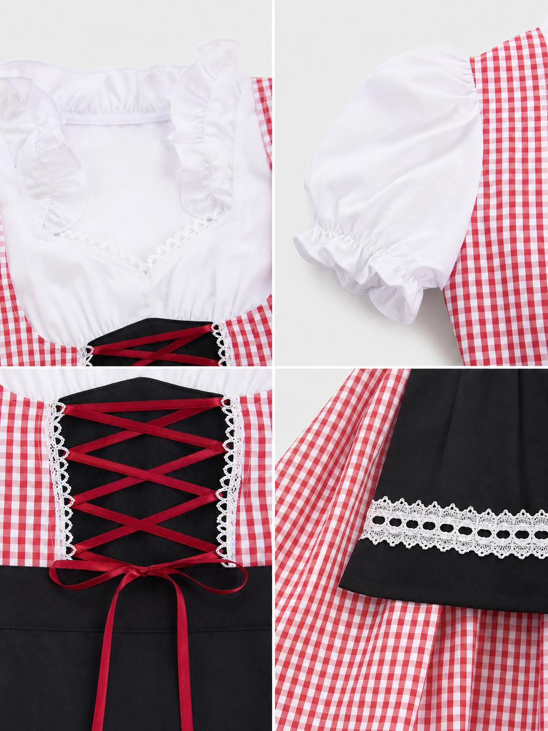 Oktoberfest-Style Costume Dress with Apron
