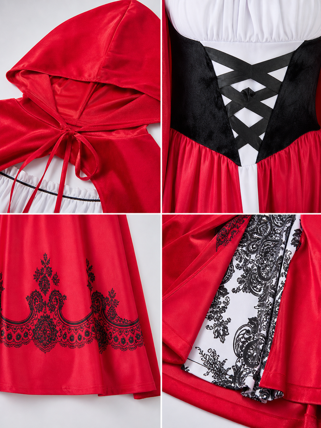 Little Red Riding Hood Costume: Dress and Cape