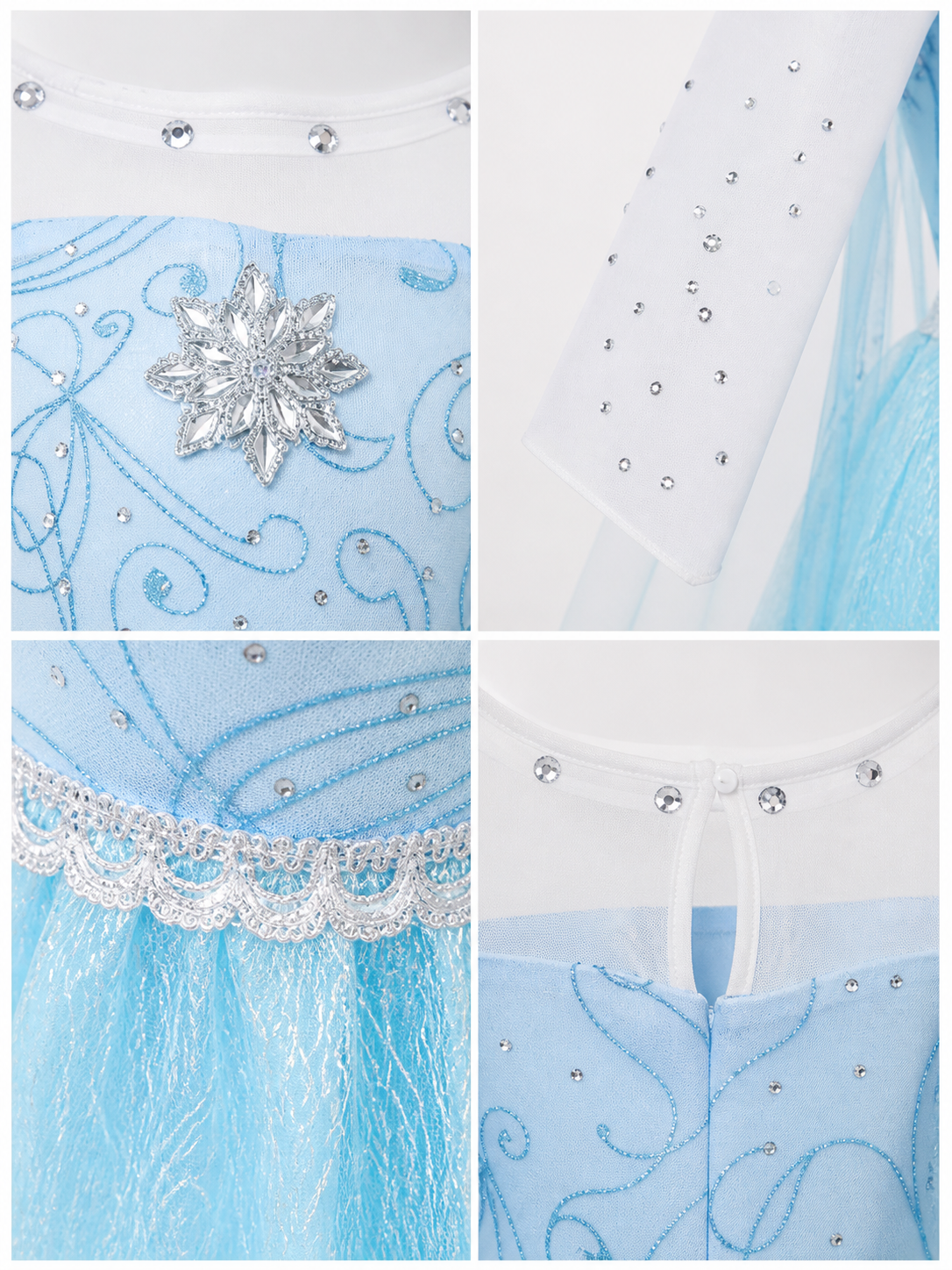 Glowing Princess Costume for Halloween detail view