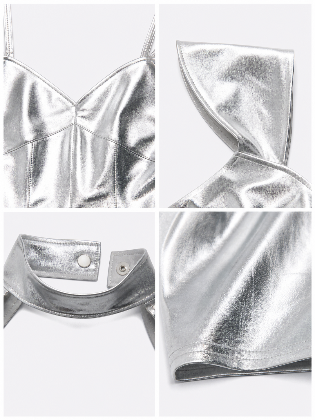 Silver Stage Cosplay Costume detail view