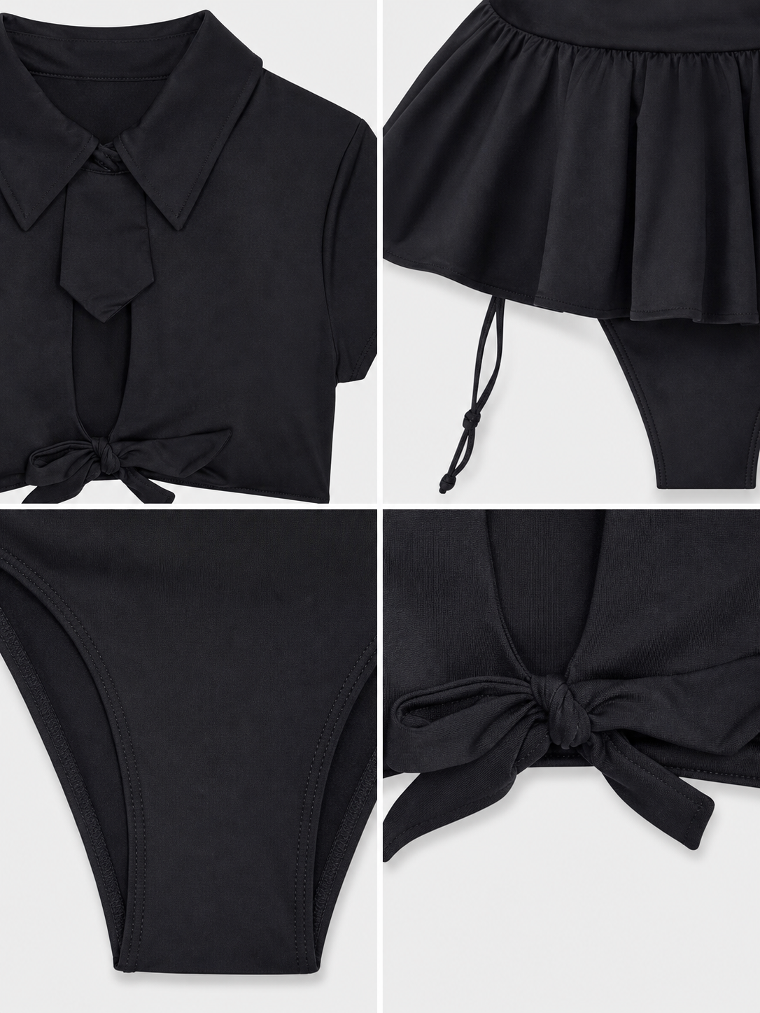 Role-Play Costume: Black Police Uniform detail view
