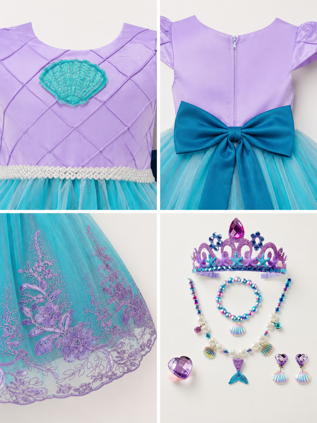 Mermaid Costume for Halloween and Cosplay product detail composite