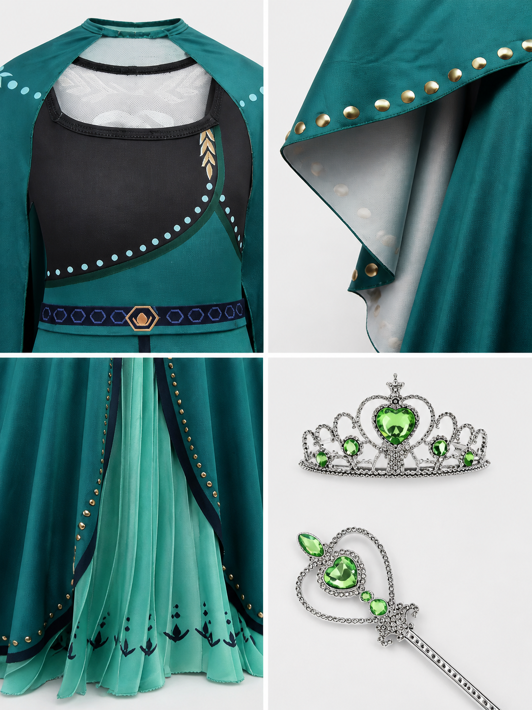 Princess Costume for Halloween and Cosplay detail view