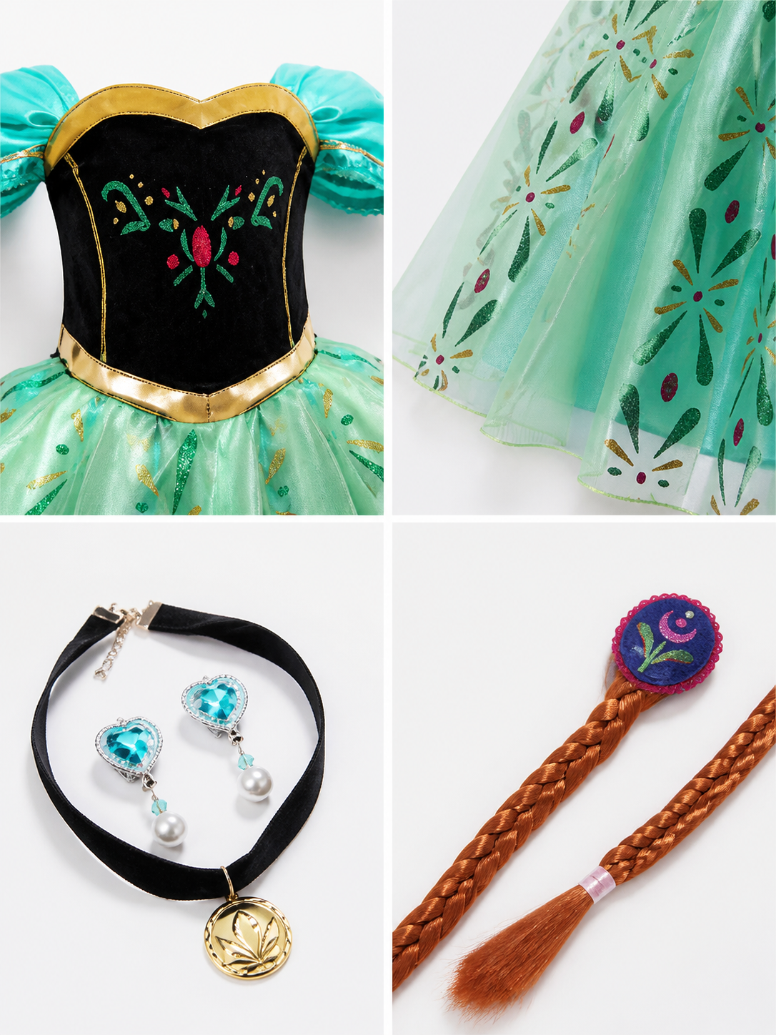 Princess Costume with Accessories for Halloween detail view