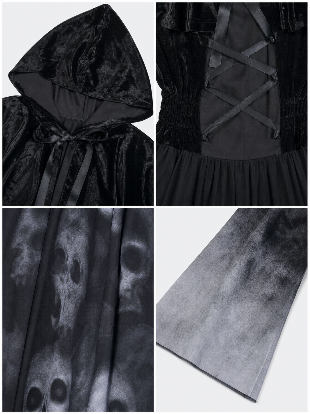 Gothic Costume: Hooded Dress and Cape