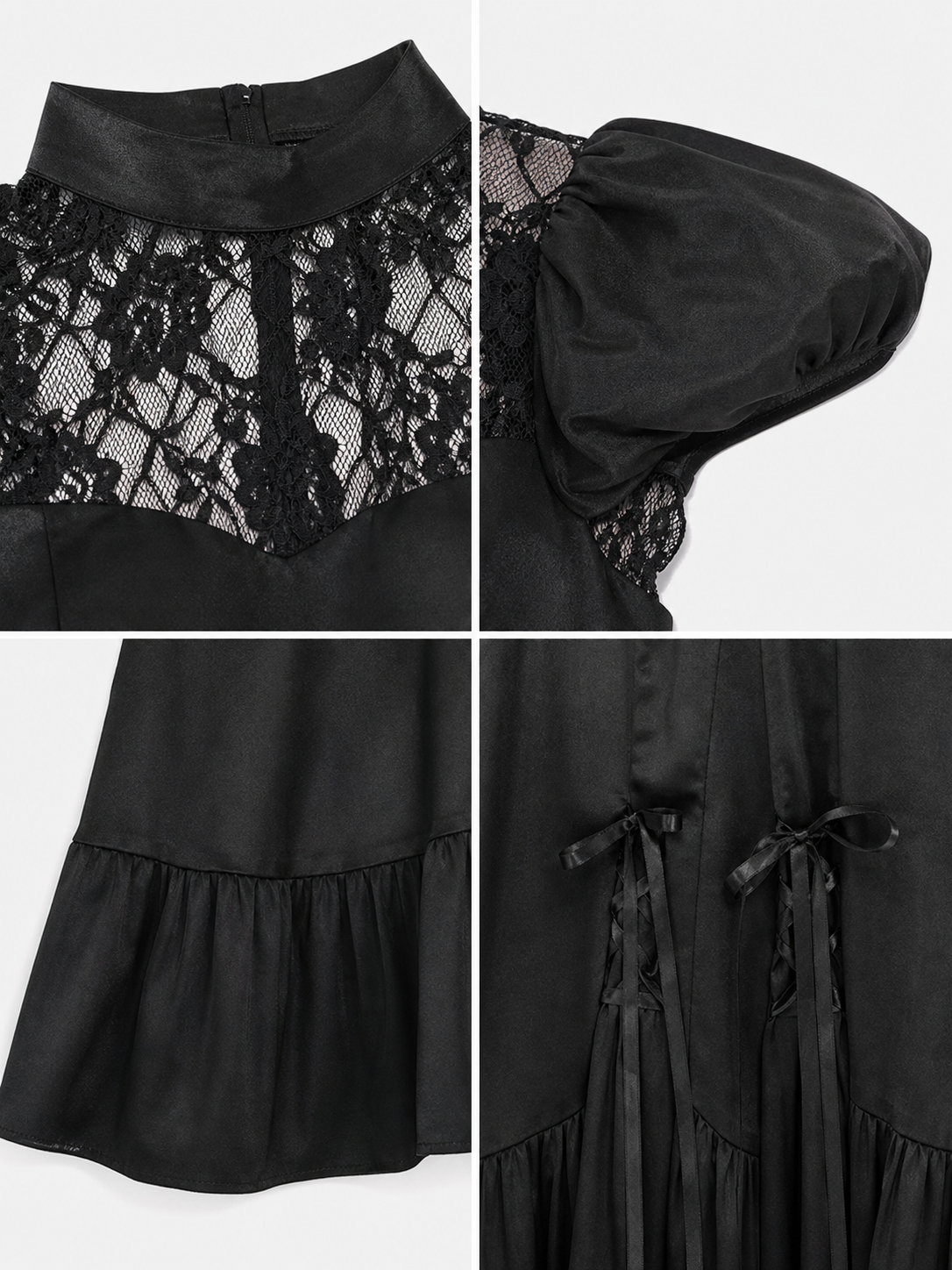 Witch Costume with Hat and Lace