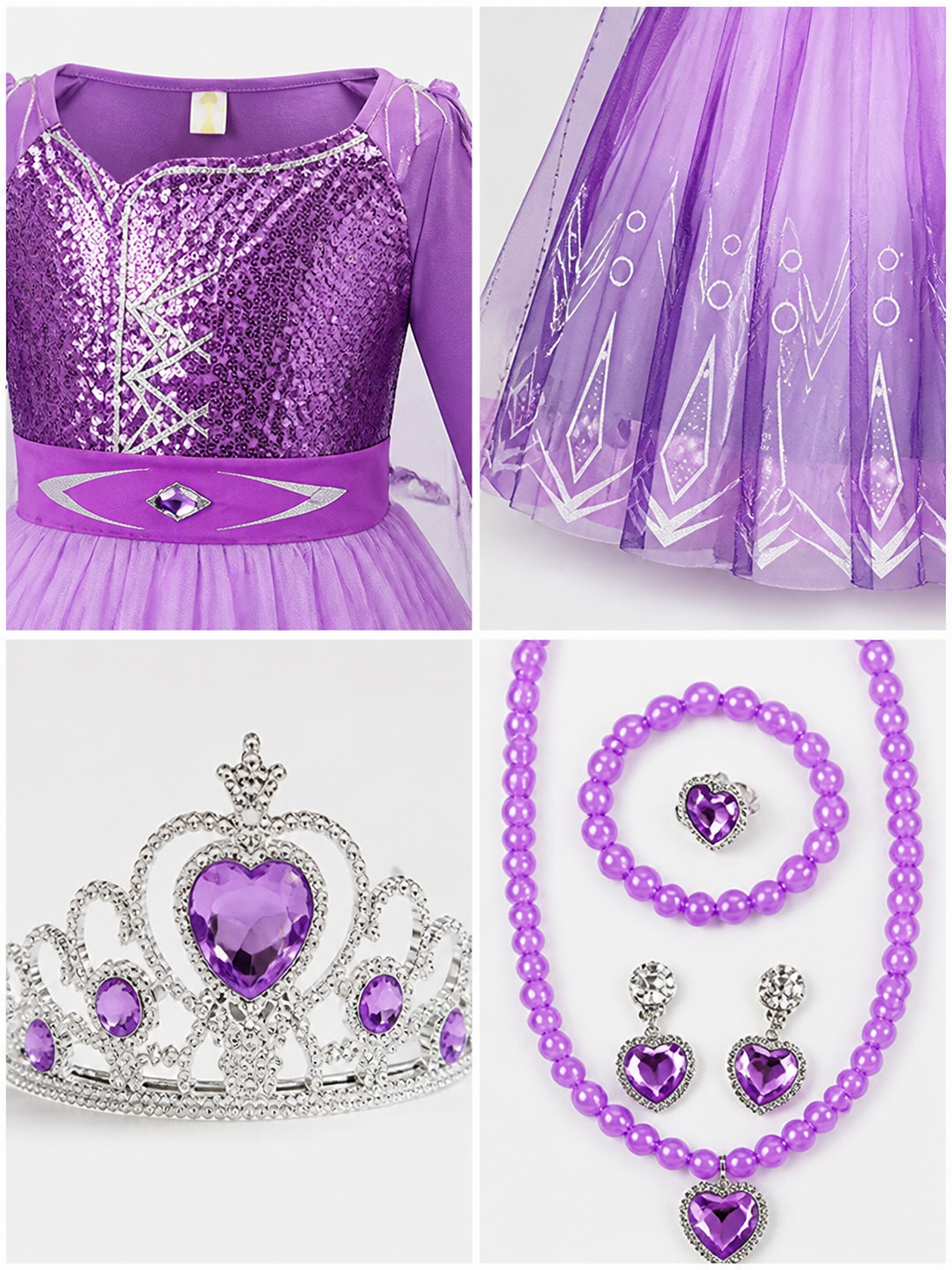 Halloween Snow Queen Costume detail view