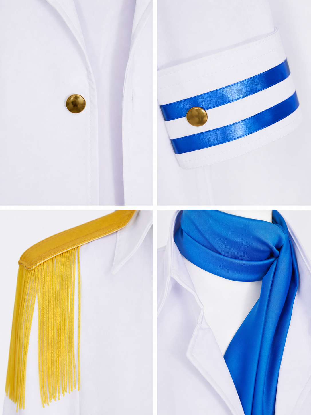 Koby Cosplay Costume from One Piece, Uniform Set