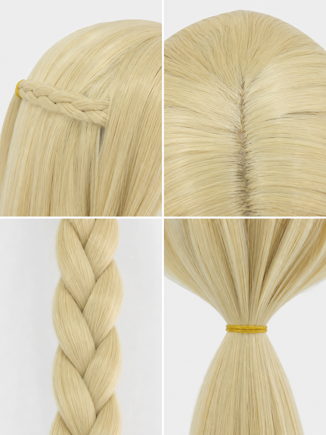 Marcille Cosplay Wig: Long Braids and Straight Hair