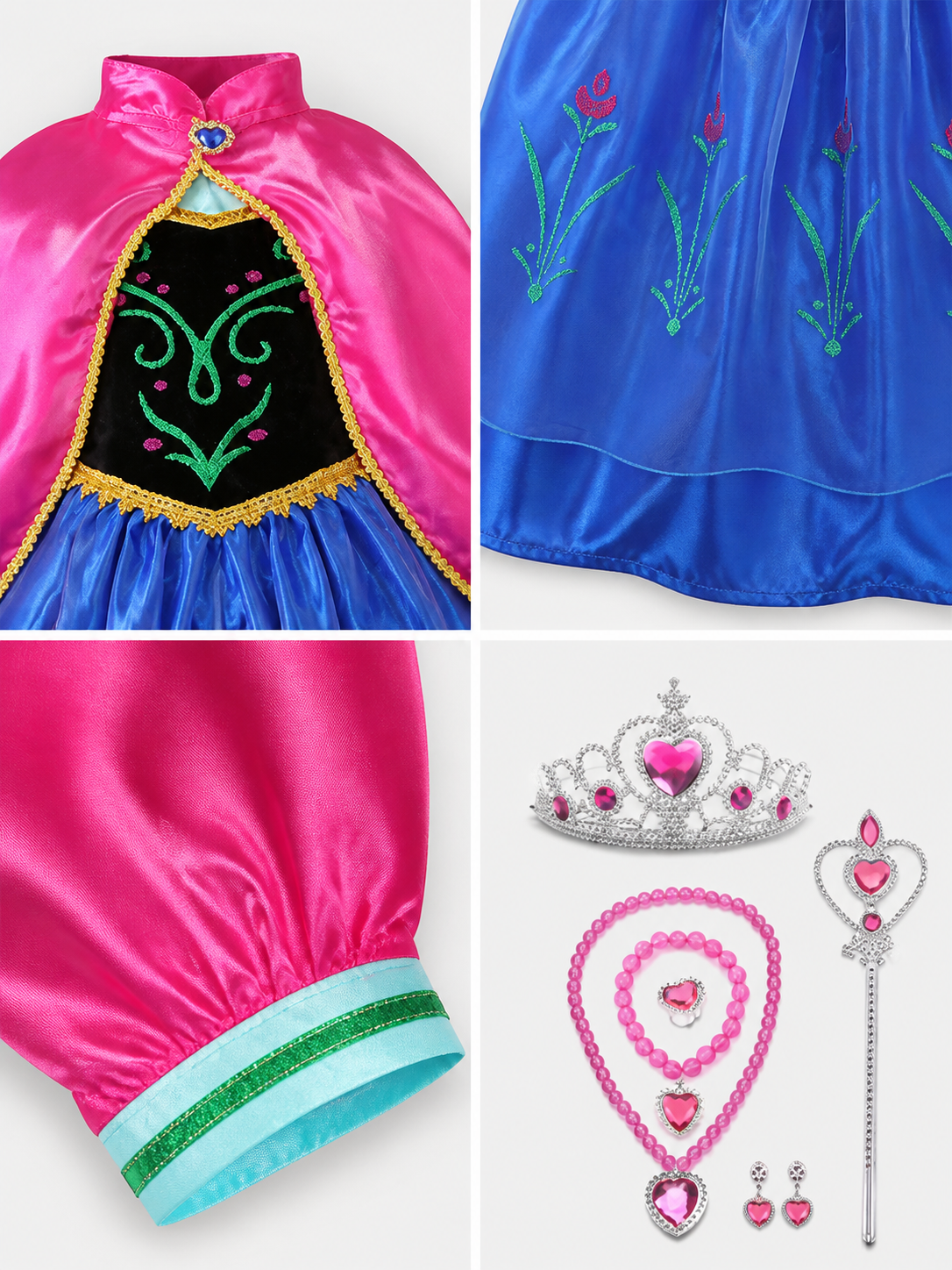 Princess Costume for Halloween and Cosplay detail view