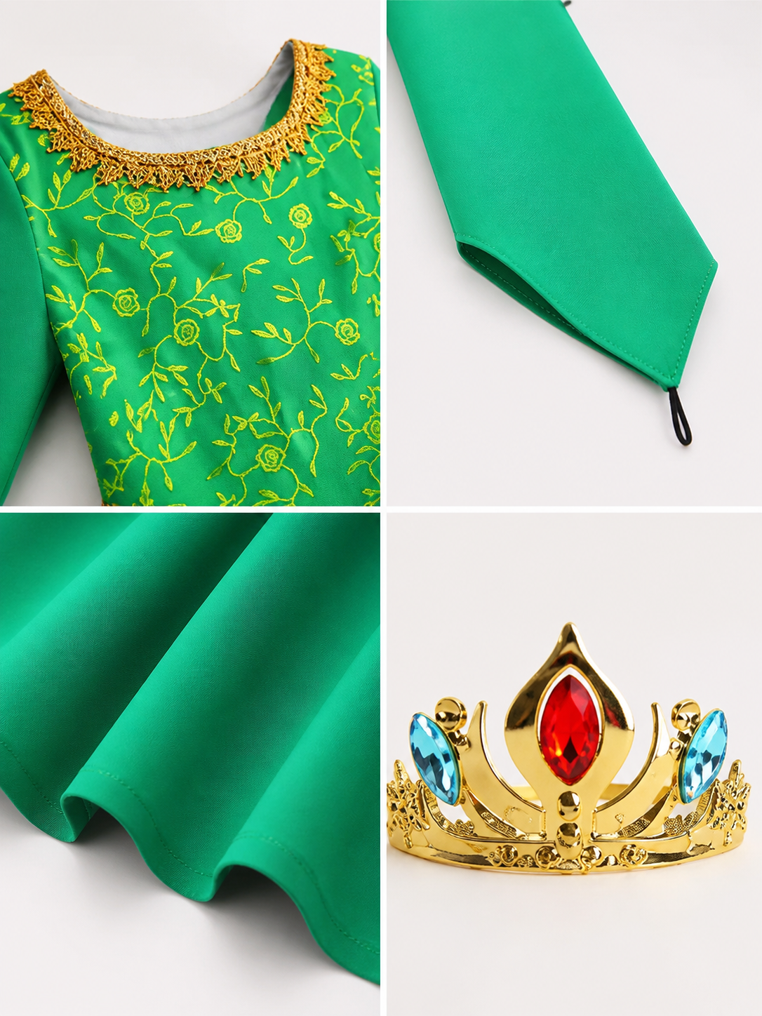 Princess Costume for Halloween and Cosplay detail view