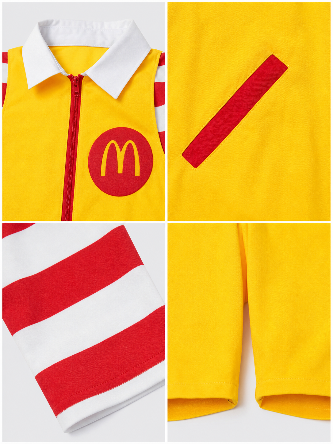 McDonald's Clown Costume: Yellow Jumpsuit