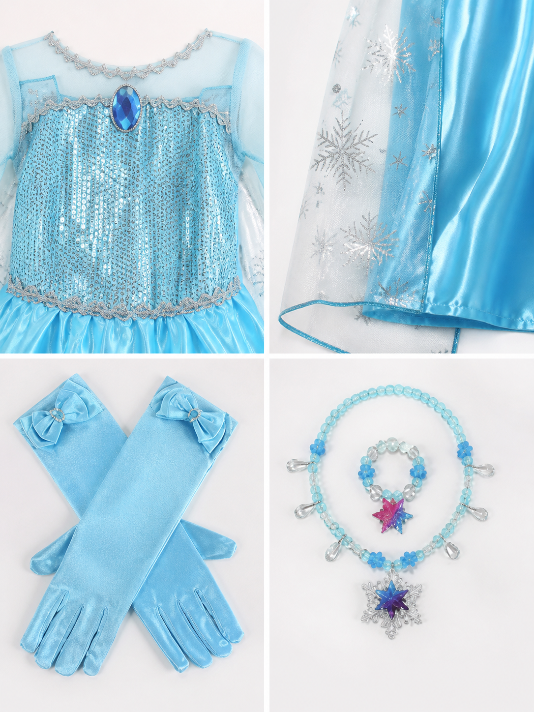 Snow Princess Halloween Costume detail view