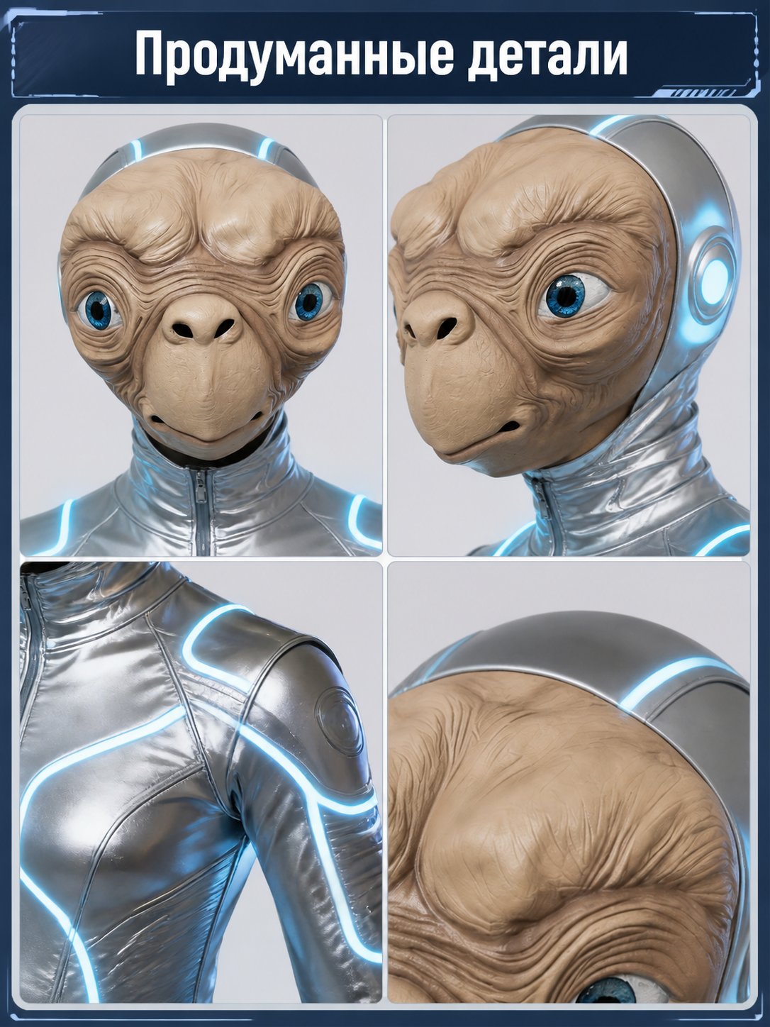 Alien Carnival Mask for Halloween and Cosplay product detail composite