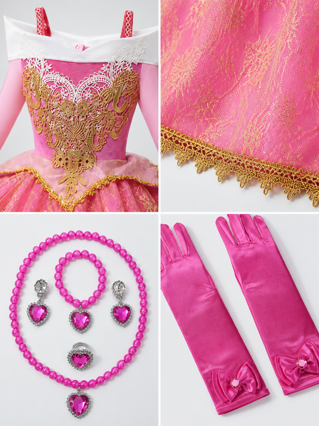 Princess Costume for Halloween and Cosplay detail view