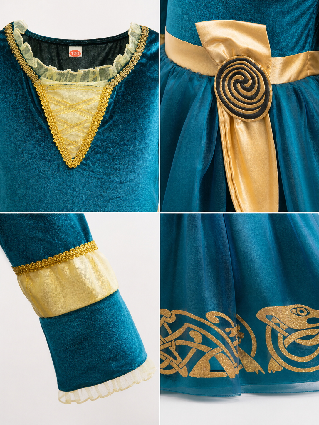 Princess Costume for Halloween and Cosplay detail view