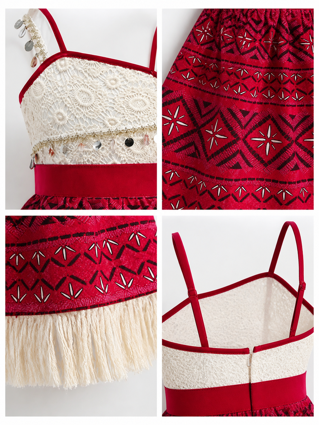 Polynesian-Style Princess Carnival Costume detail view