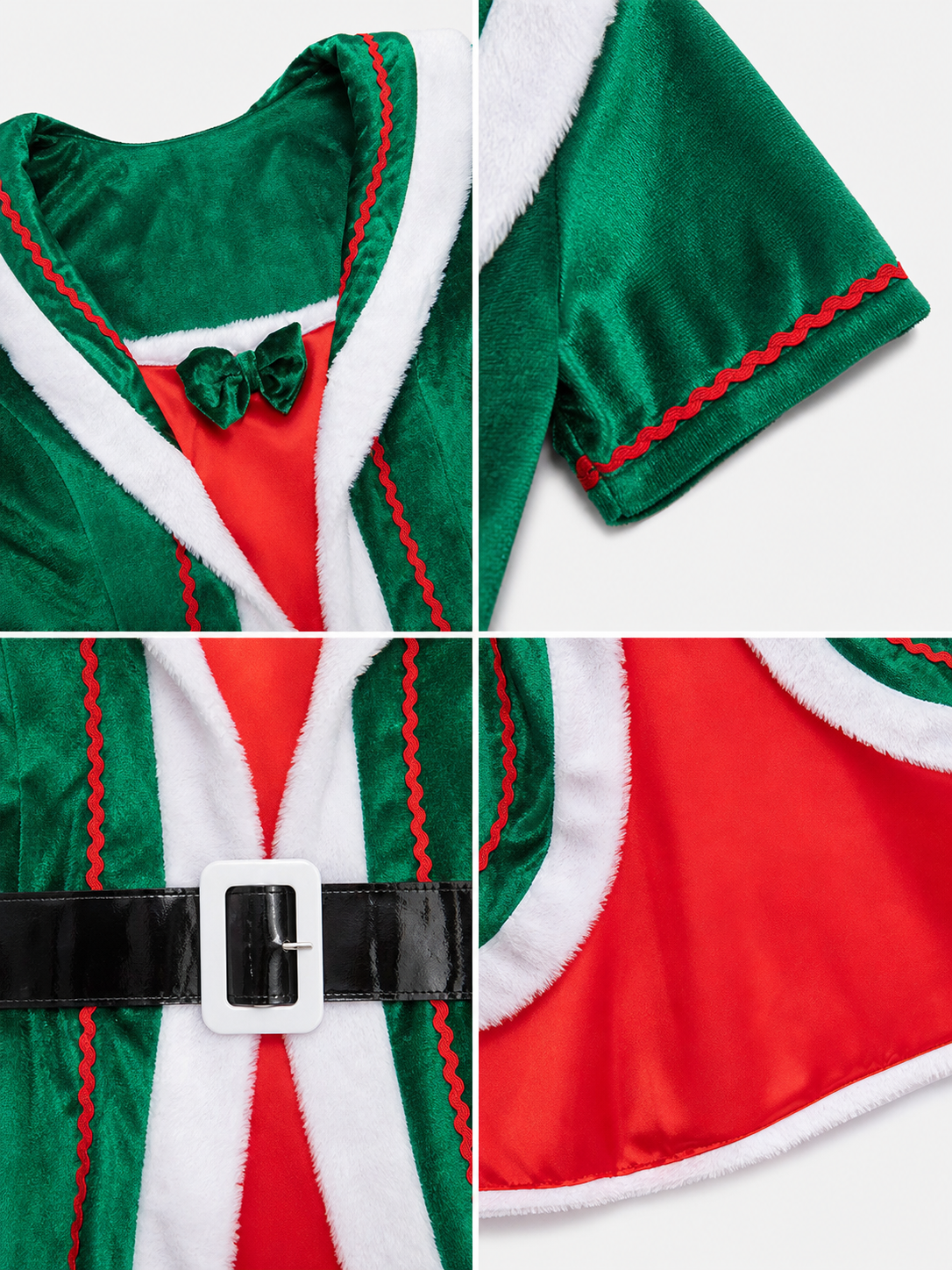 Holiday Elf Costume Dress with Hat