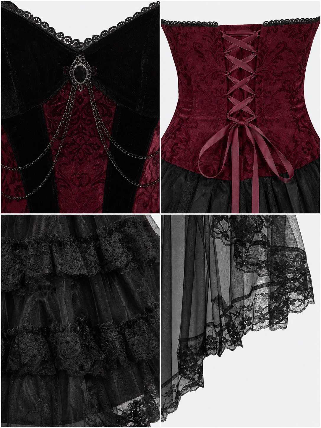 Gothic Death Cosplay Costume Set