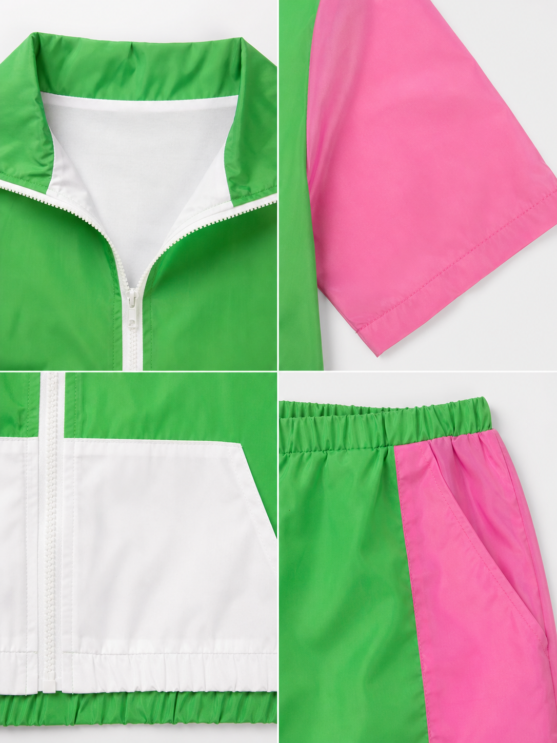 Sports Set: Zip-Up Jacket and Shorts