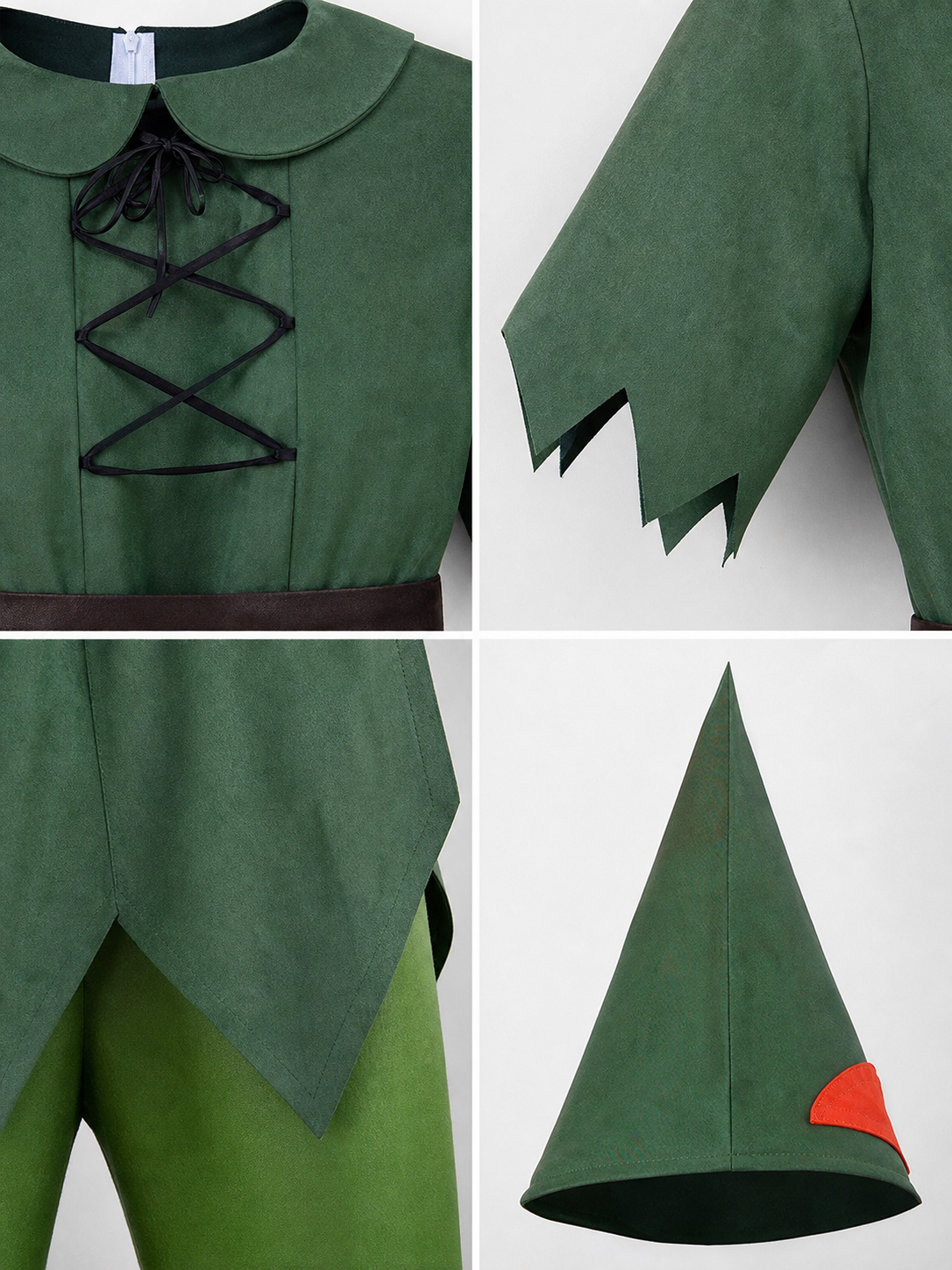 Peter Pan Cosplay Costume: Green Set