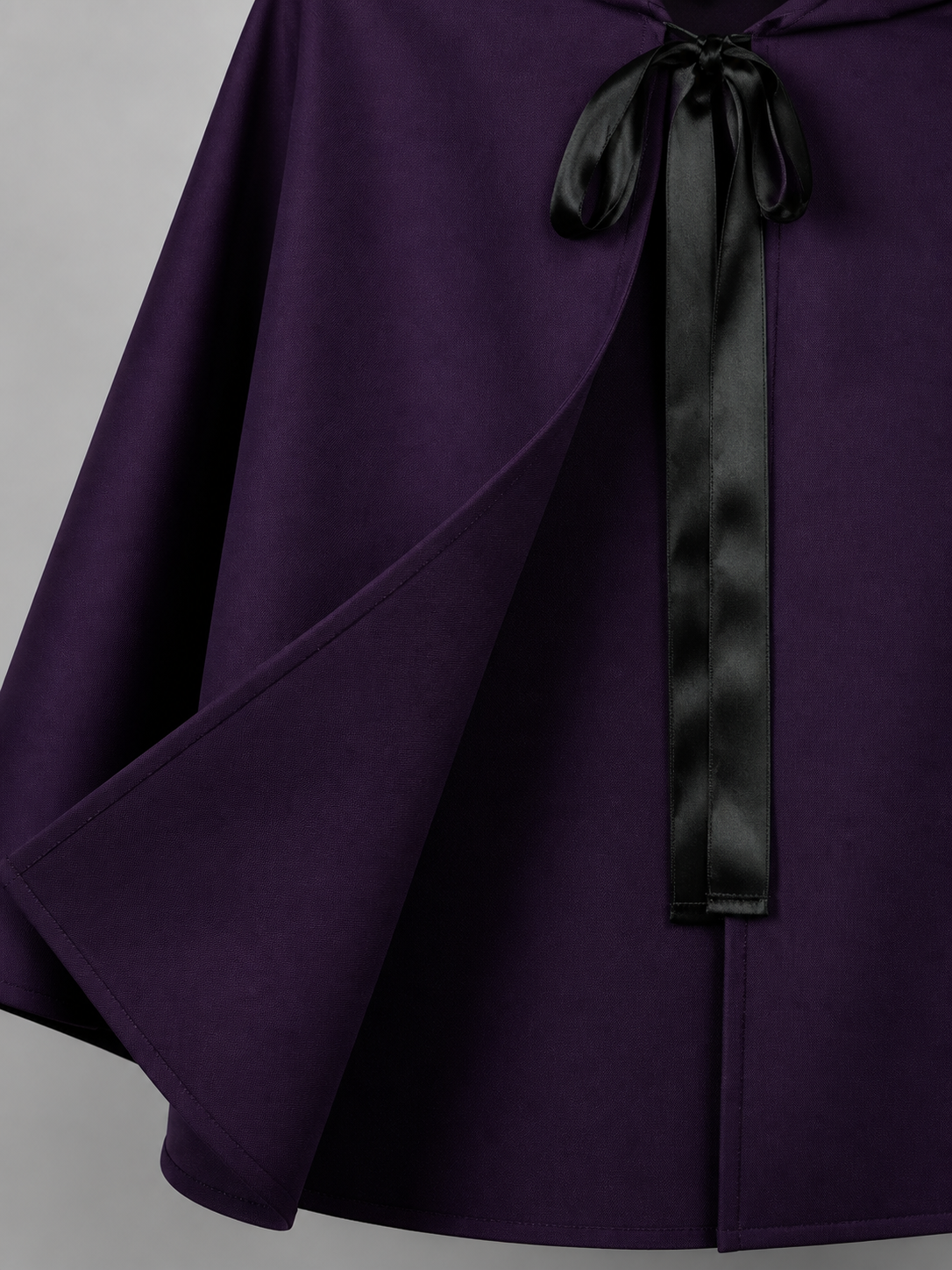 Dark Purple Carnival Cloak with Hood