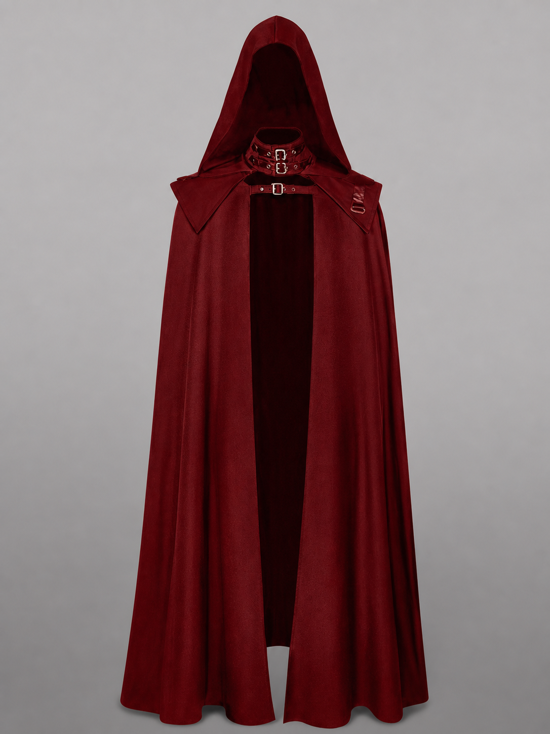 Red Gothic Carnival Cloak with Hood