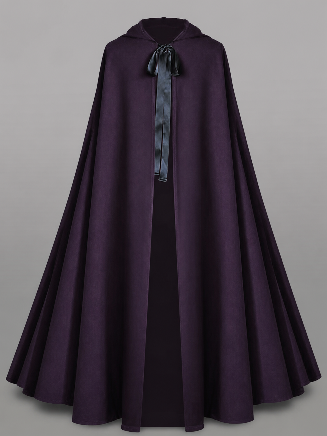 Purple Gothic Carnival Cloak with Hood