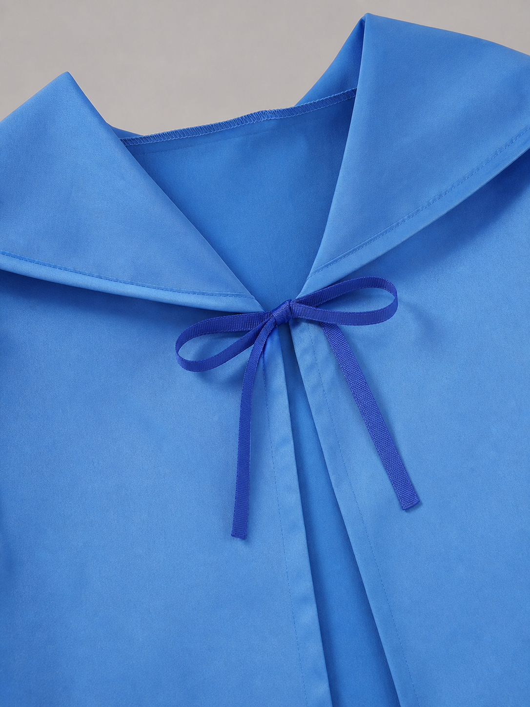 Long Blue Hooded Carnival Cloak