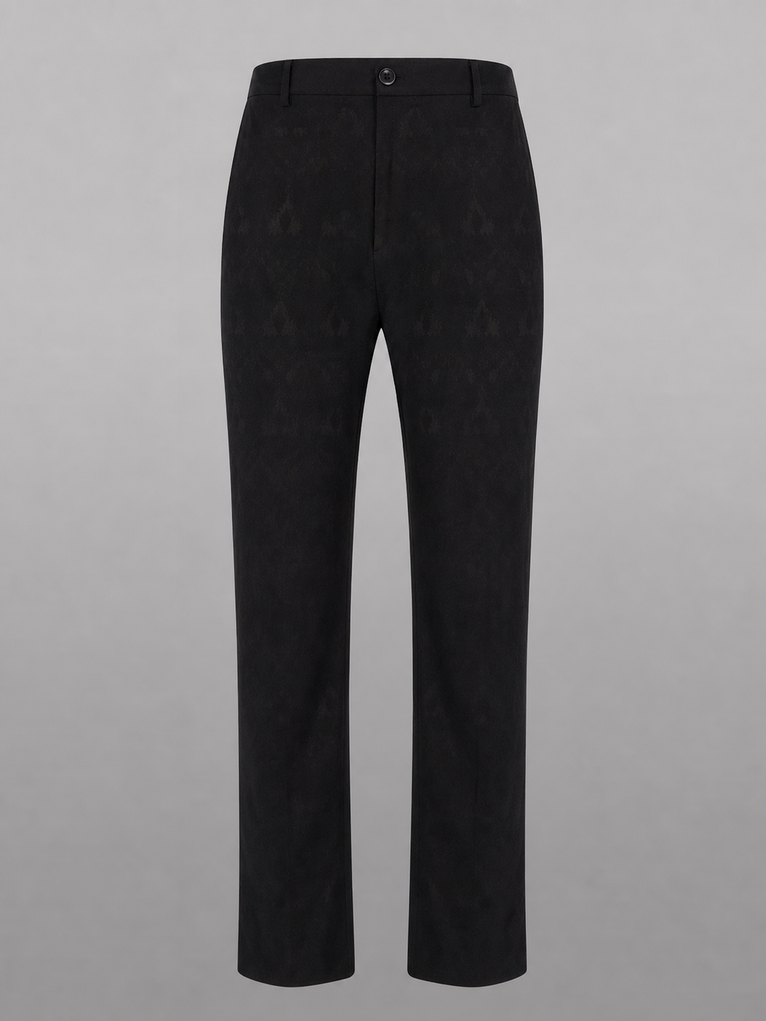 Full-Length Black Pants with Belt Loops