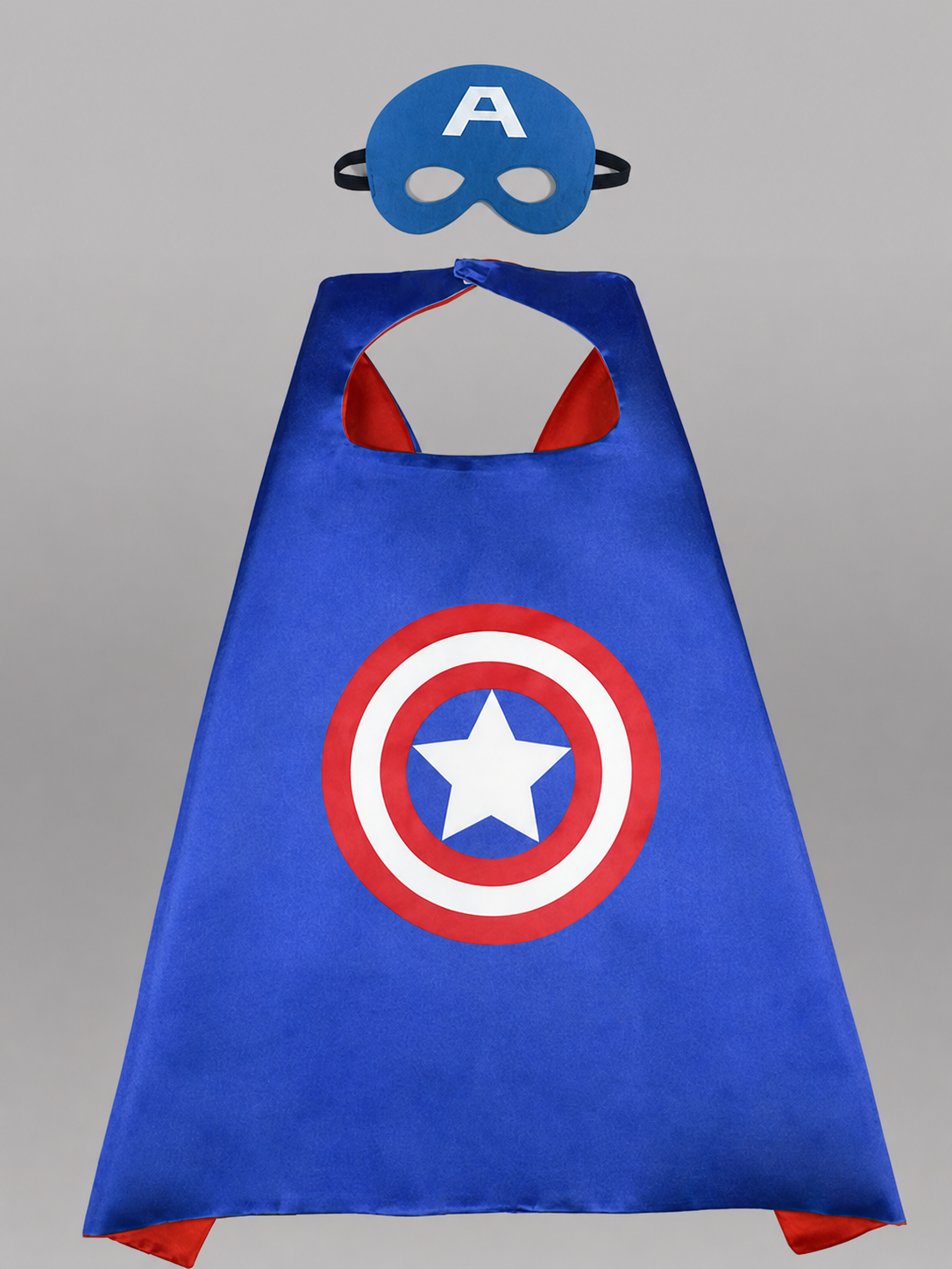 Blue Costume Cape with Superhero Mask
