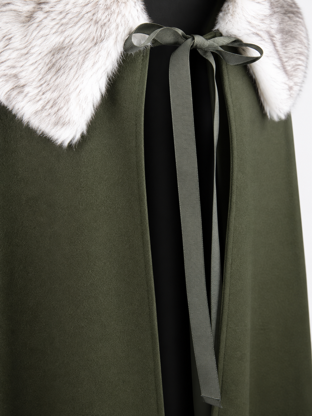 Dark Green Hooded Carnival Cloak