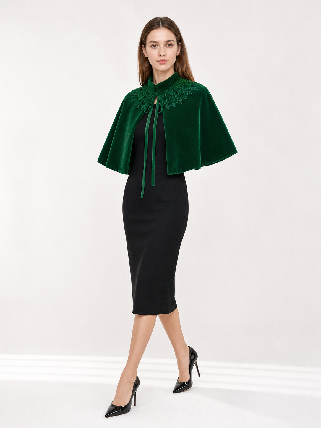 Dark Emerald Carnival Cloak with Collar occasion guide 2