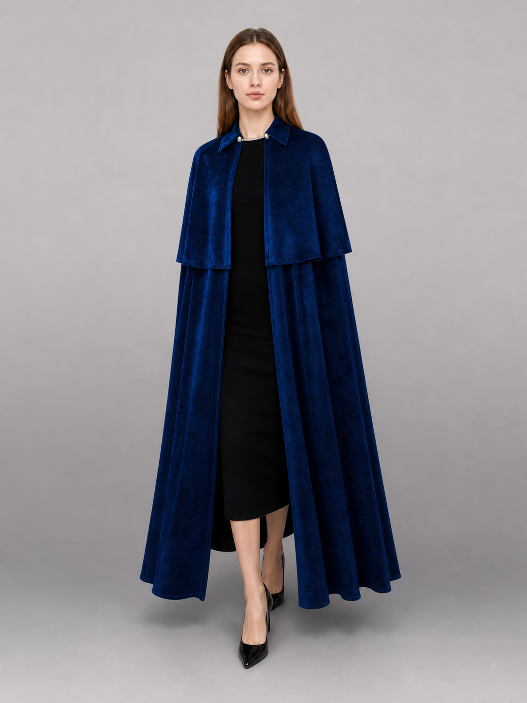 Dark Blue Costume Cape with Stand-Up Collar occasion guide 2