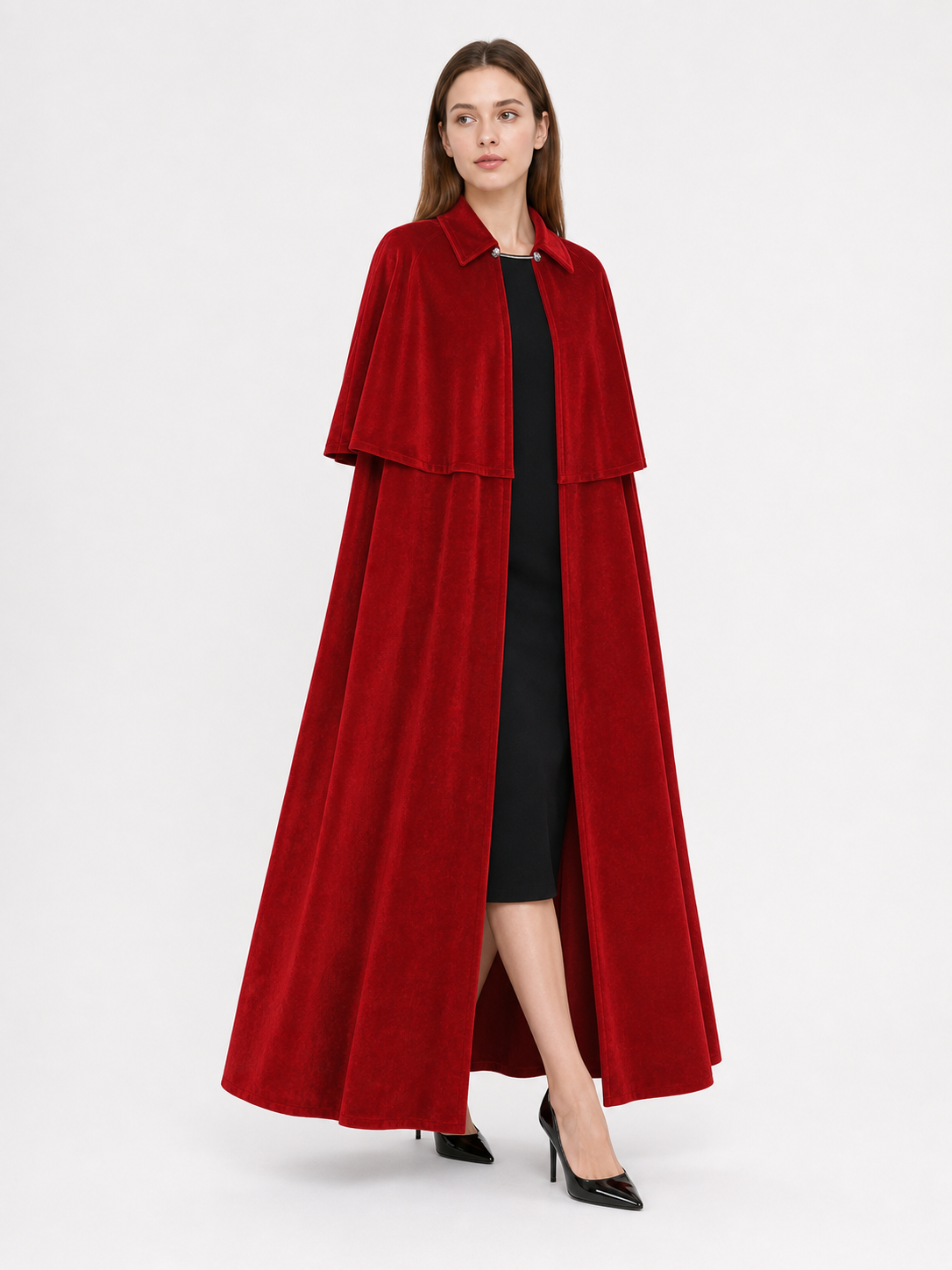 Dark Red Vampire Costume Cape
