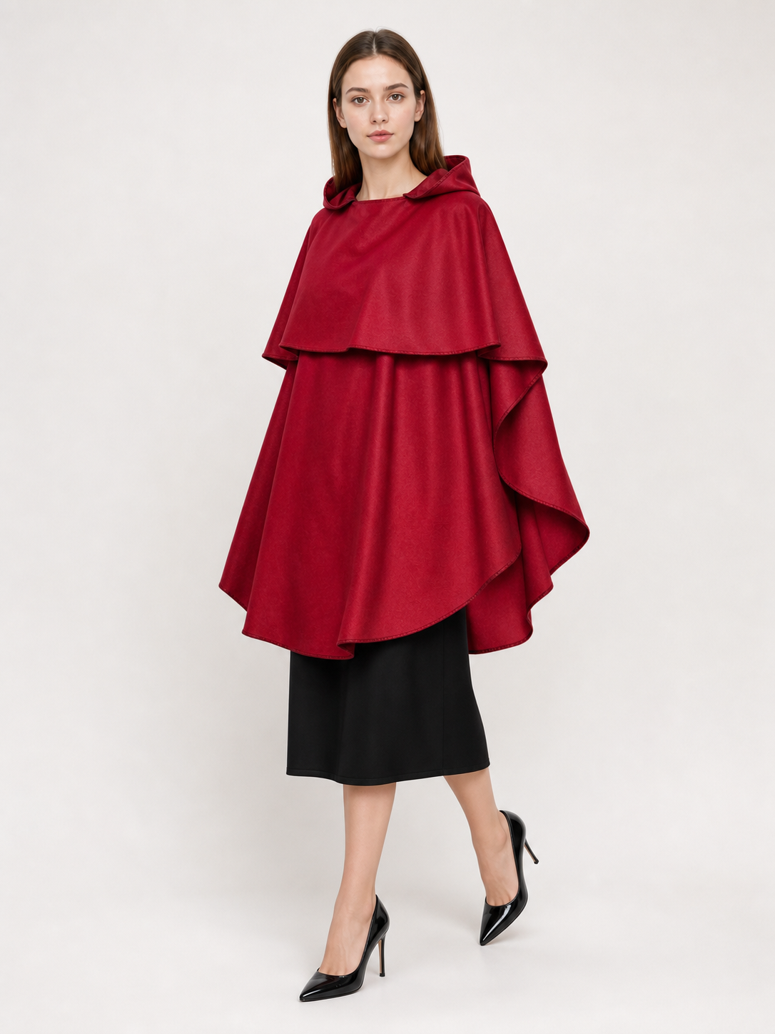 Burgundy hooded costume cloak for cosplay occasion guide 3