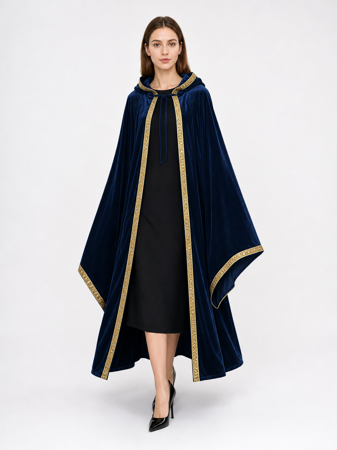 Dark Blue Hooded Costume Cloak occasion guide 2
