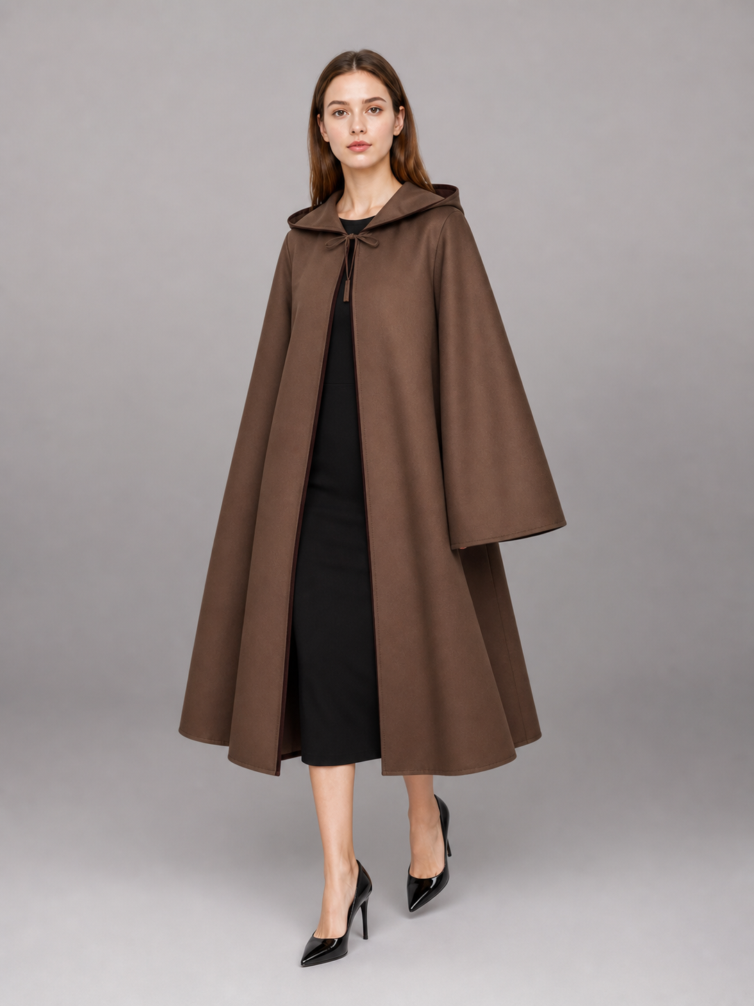 Brown Hooded Medieval Carnival Cloak occasion guide 3