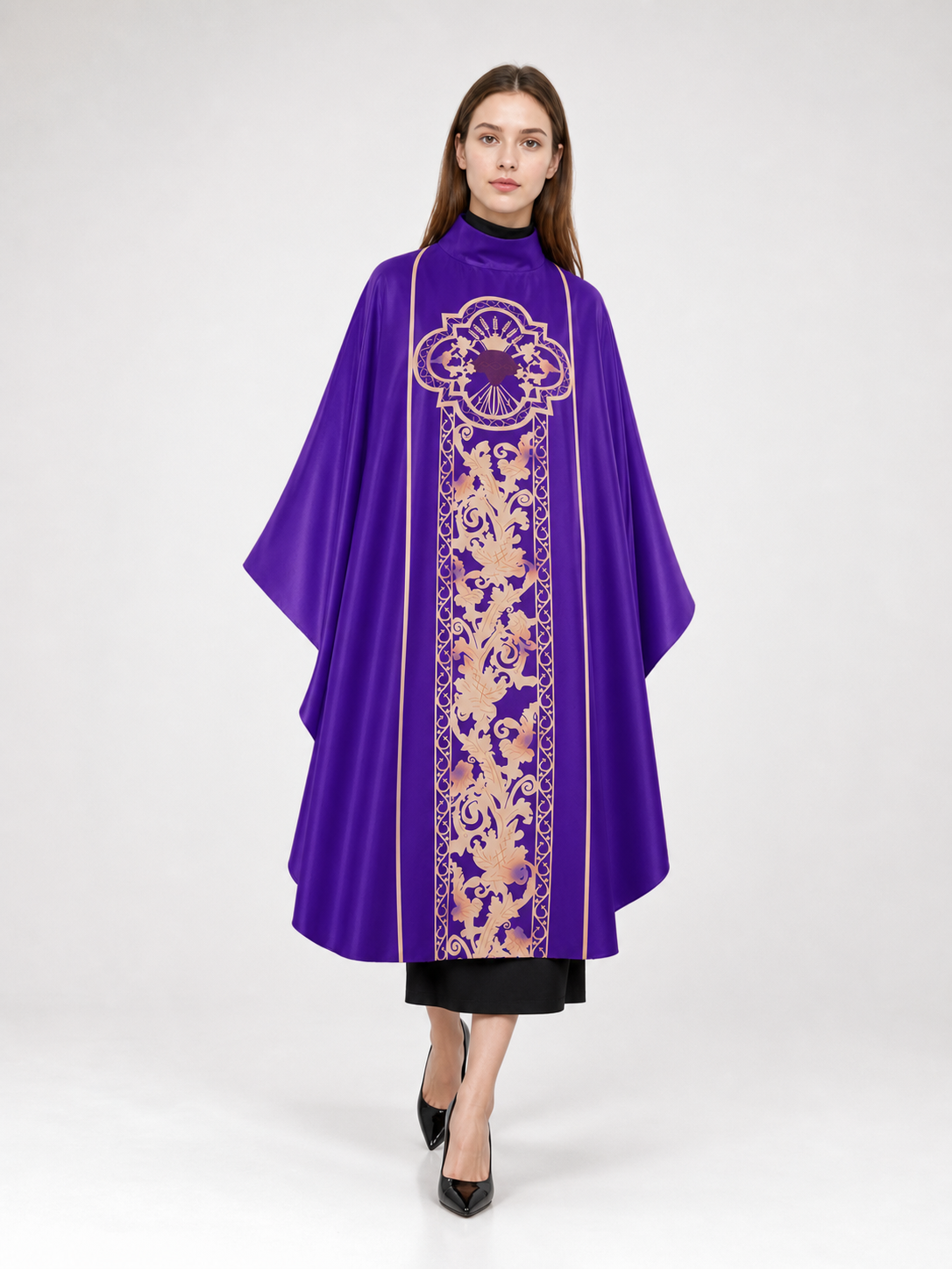 Purple Carnival Cloak with High Collar occasion guide 2